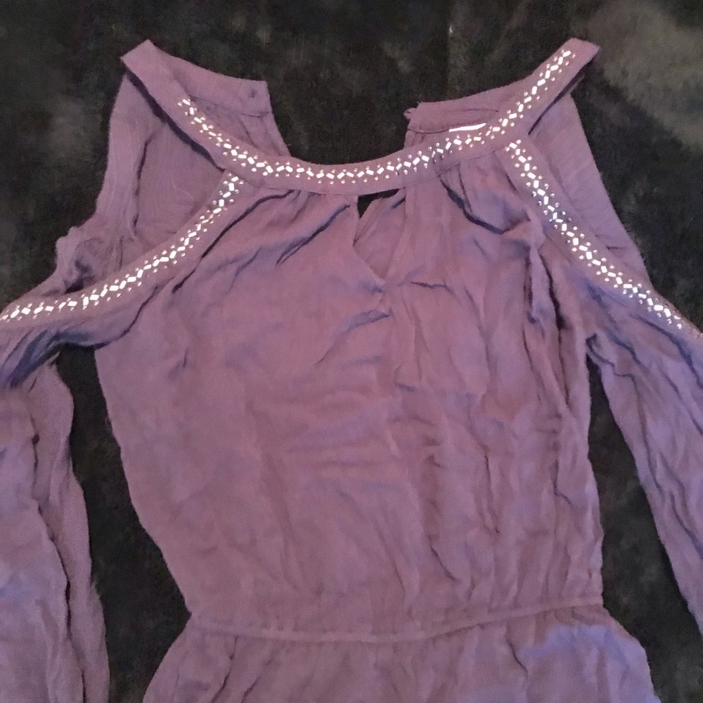 Purple Rose Knox Romper